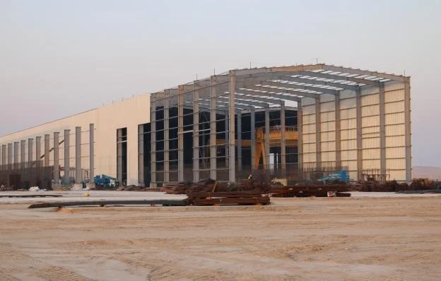 Steel structure building pictured in the HDAS company profile